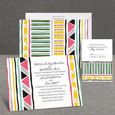 Tribal Patterns - Invitation