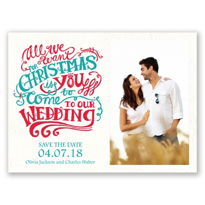 Christmas Wish - Holiday Card Save the Date
