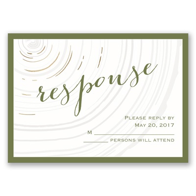 Promise Rings - Gold - Foil Response Card