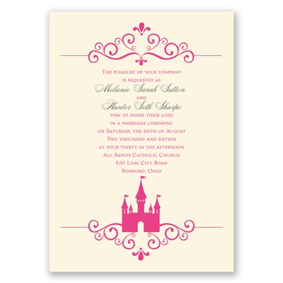 tale  invitation invites fairy  wedding ecru fairy   invitation pretty  wedding  wording castle wedding