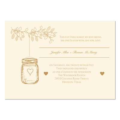 · Wedding Invitations · Wedding Invitations · Lantern Jar Wedding ...