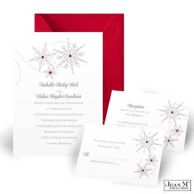 ... · Wedding Invitations · Dramatic Snowflakes Wedding Invitation Kit