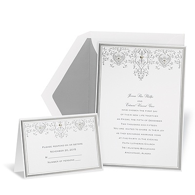 Custom wedding invitations michaels