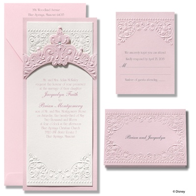 Princess themed wedding invitations