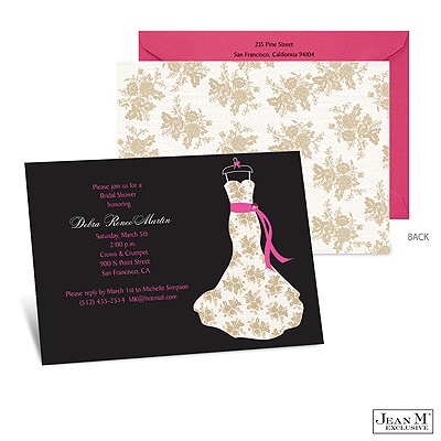 ... Shower & Party Invitations · Dress Silhouette Bridal Shower