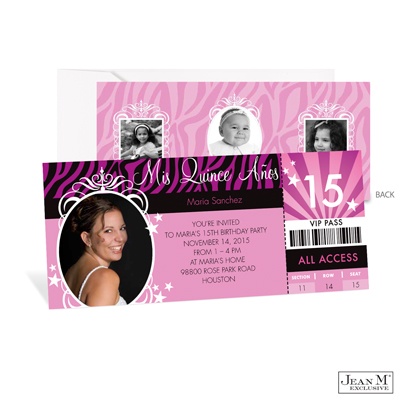 ... Â· Baby  Kids Â· QuinceaÃ±era Â· VIP Photo Quinceanera Invitation