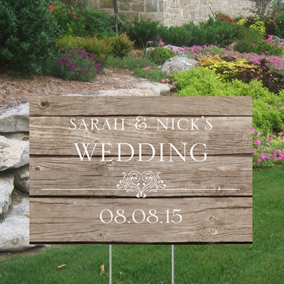 sign Signs Rustic ·  Yard Sign Accessories Wedding · yard  rustic Small  Yard