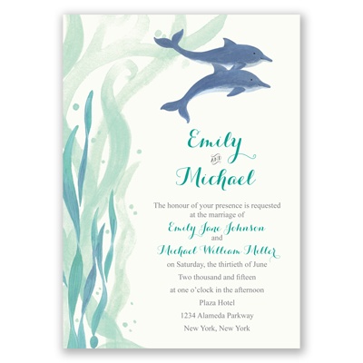 Dolphin Wedding Invitations 5