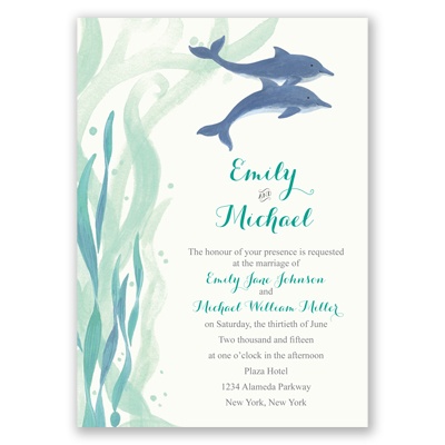 Dolphin Wedding Invitations 5